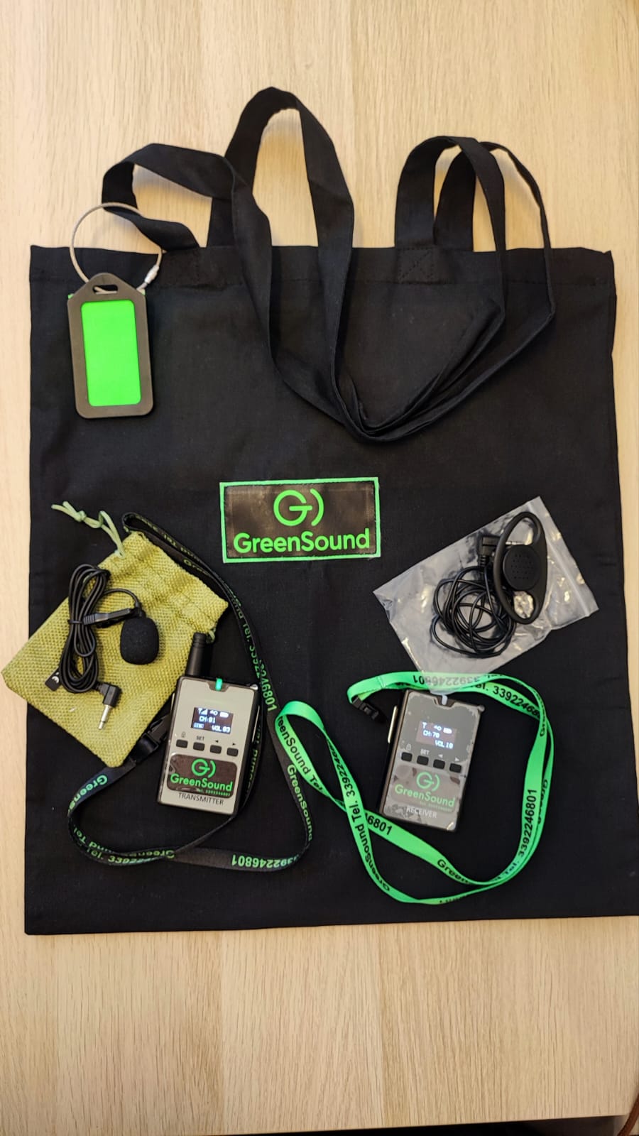 Détail de l'émetteur et du récepteur GreenSound